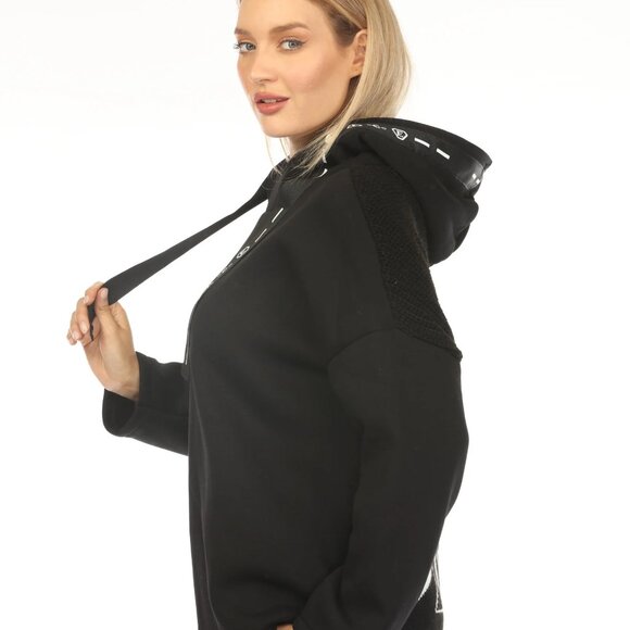 Black Stylish Made In Italy Designer Hoodie - Picture 2 of 11